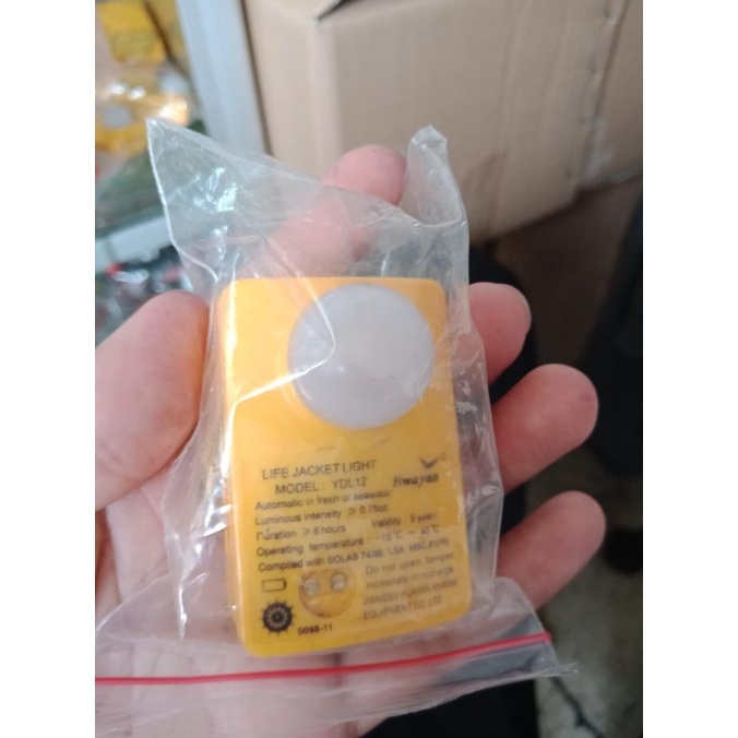 Life jacket light / lampu life jacket otomatis (sea cell)