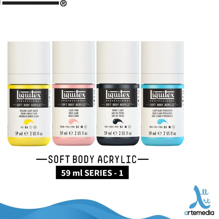 

Ramadhan Offer⭐-Cat Akrilik Liquitex Soft Body 59ml Series 1 Acrylic Color