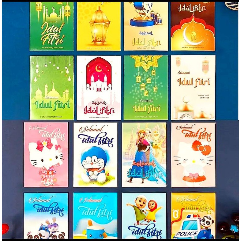 

Amplop lebaran siap pakai 10pcs glossy ukuran medium uang lipat 1