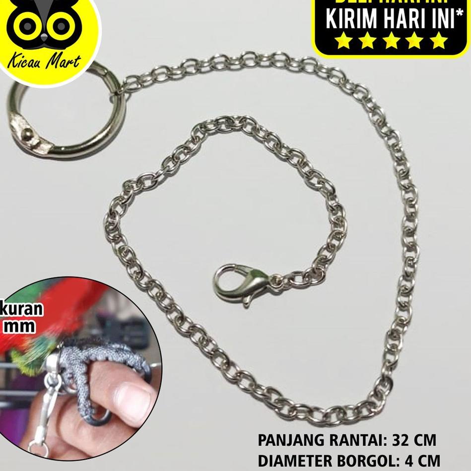 [KODE 1920] RANTAI LOVEBIRD RANTAI BURUNG LOVE BIRD 4 MM IKAT KAKI RING BESI TRAINING SETT PENJINAK 