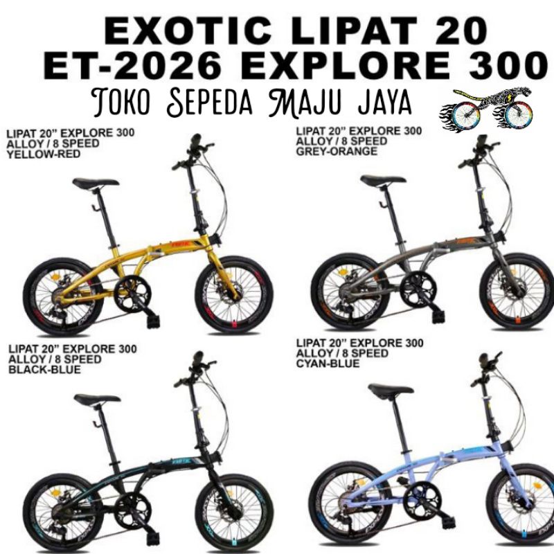 sepeda lipat 16 exotic 2026 Explore 300 8speed murah