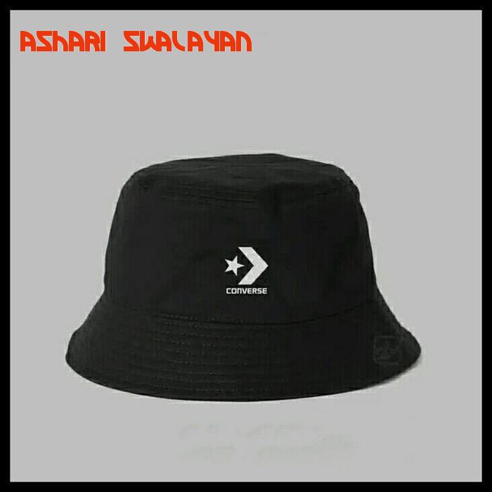 TOPI BUCKET HAT POLOS CUSTOM CONVERSE ALL STAR INDONESIA PRIA WANITA HIGHT CLASS