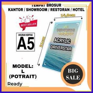 

TEMPAT BROSUR / TENT CARD / TENT HOLDER / AKLIRIK DISPLAY A5 L POTRAIT suku cadang 29M4R23