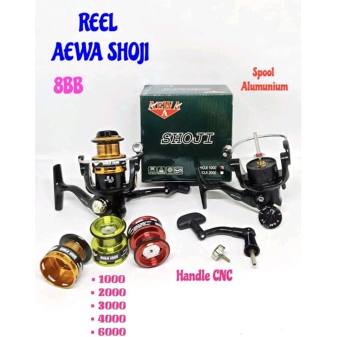 Reel Aewa Shoji 2000 3000 4000 ( 8 ball bearing )