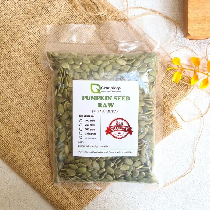 

STOK TERBATAS BIJI LABU MENTAH / RAW PUMPKIN SEED - 500 GRAM