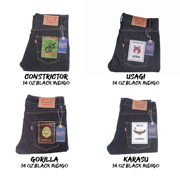 PMD & CO - REJECT SALE - Celana Jeans Pria - Raw Denim Selvedge Accent