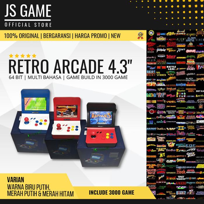 RETRO ARCADE LAYAR 4.3" GAME DINGDONG MINI