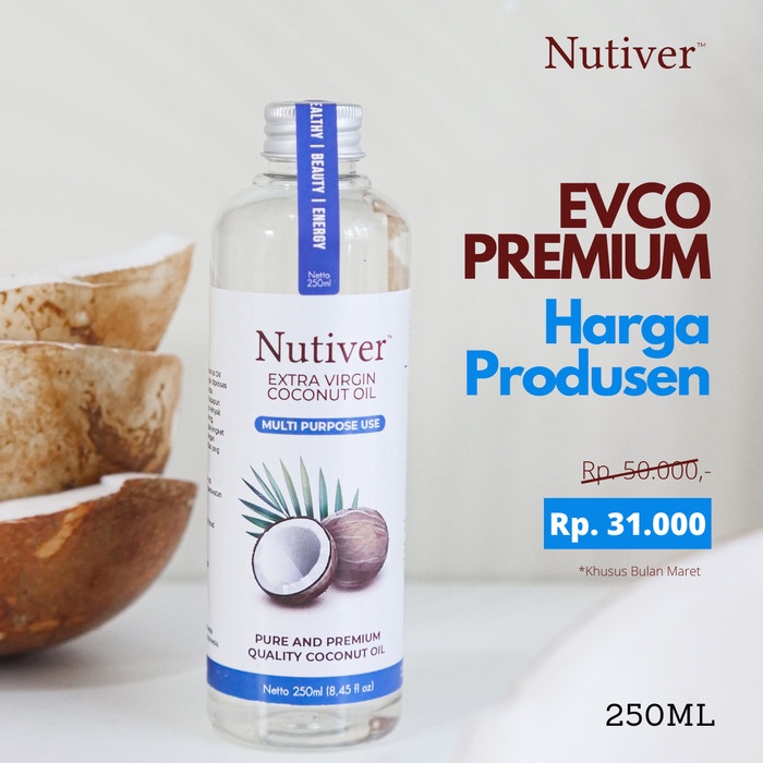Terlaris Nutiver Extra Virgin Coconut Oil / Premium Vco 250Ml - Minyak Kelapa