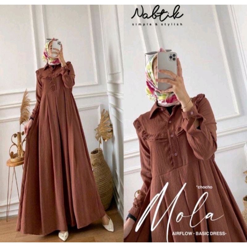 Gamis dress gaun abaya viral kekinian crinkel crincle kringkel cringkel krinkel wanita perempuan cew