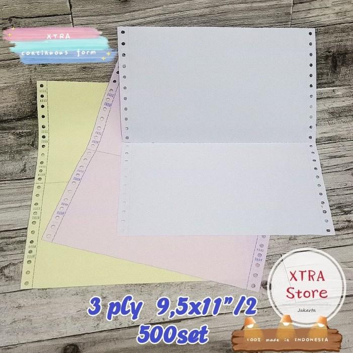 

kertas 3ply continous form 9.5x11"/2 500set
