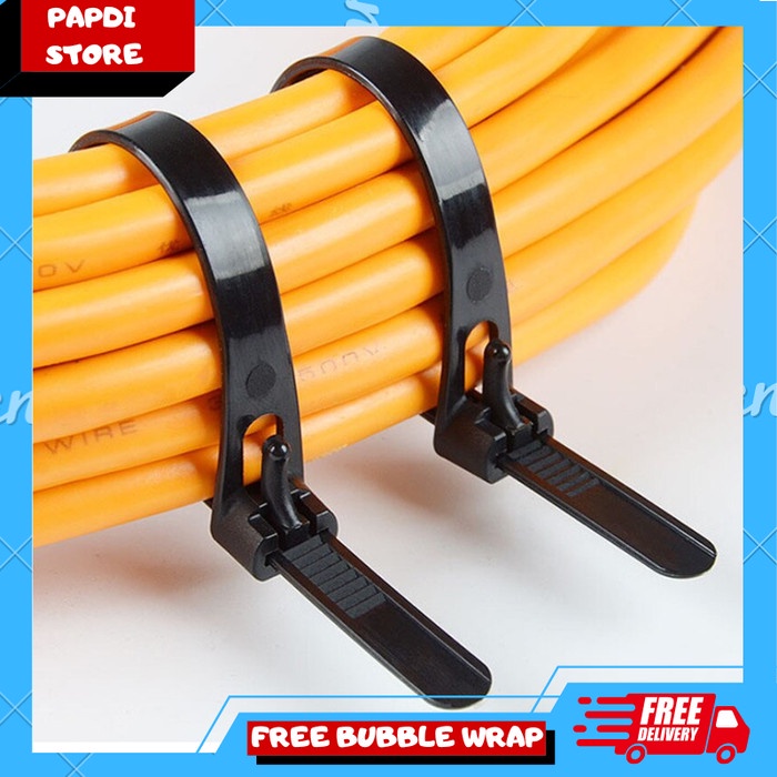 

Terlaris Kabel Ties Zip Cable Organizer Reusable 8X150Mm 100 Pcs