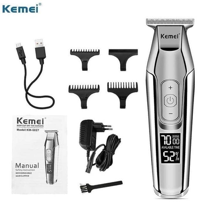 Trimmer Kemei 5027 Alat Cukur Rambut Leniga12