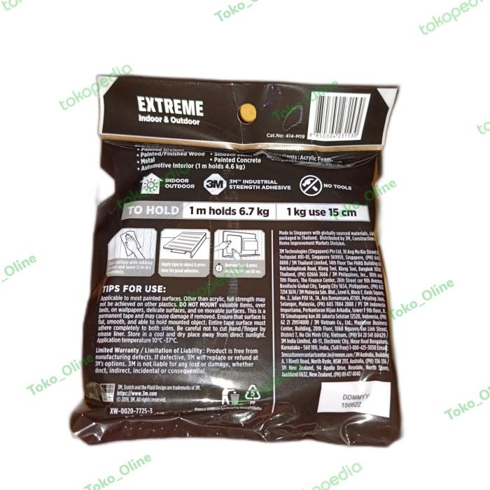 

3M Double Tape - Scotch Strong Extreme Indoor Outdoor 414-M19 - 6.7kg