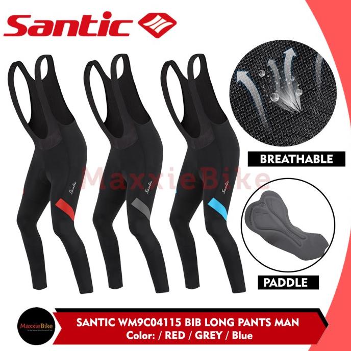 SANTIC Celana Sepeda Pria BIB Long Panjang WM9C04115