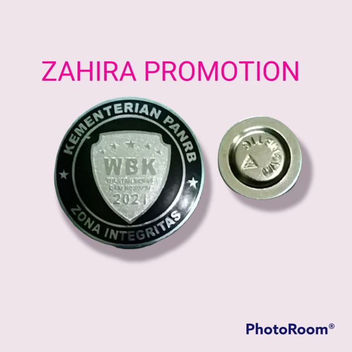 Terlaris Pin Pin Wbk 2021/Pin Magnit/Pin Wbk Zona Integritas