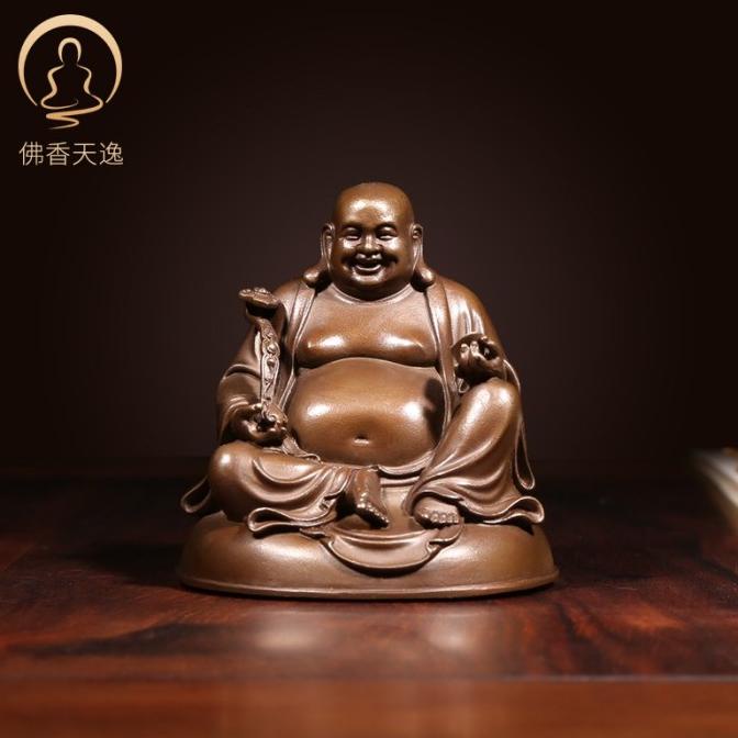 PATUNG BUDDHA BUDDHA XIANG TIANYI TEMBAGA MAITREYA ZEN-SEPERTI PATUNG KECIL EL09I09A82L