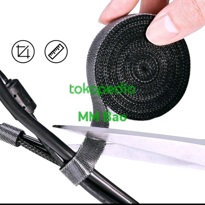 

Terlaris Cord Velcro Pengikat Kabel 1,5Cm X 10 Meter