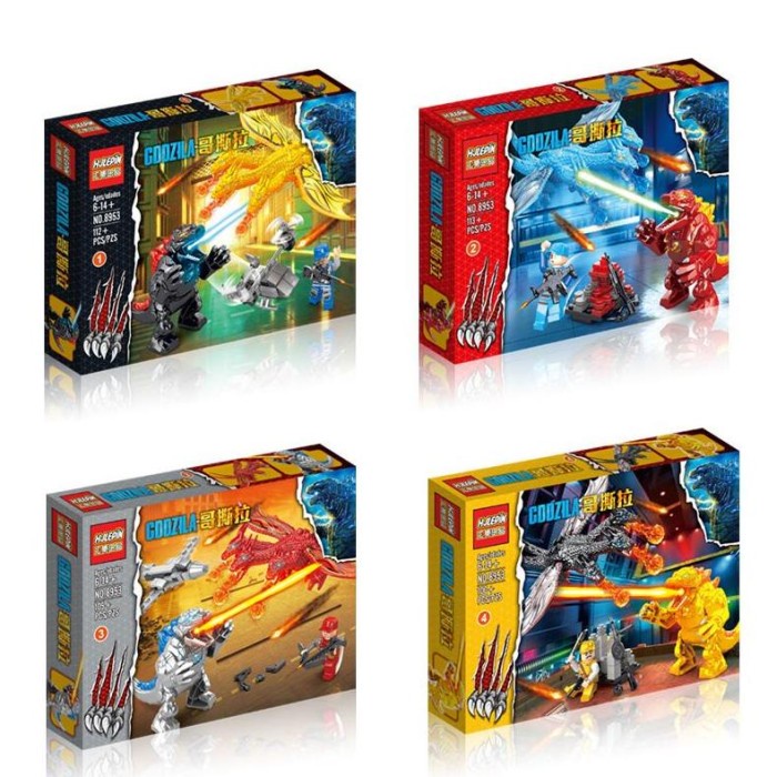 Promo Mainan Lego Godzilla Vs King Ghidorah Besar Big Figure Lego Monster Termurah