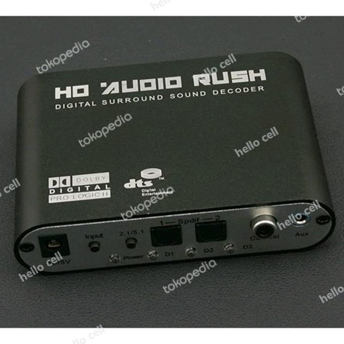 Discount Original Hd Audio Rush Dolby Decoder to Active Speaker 5.1 Converter SPEAKER BLUETOOTH/SPEA