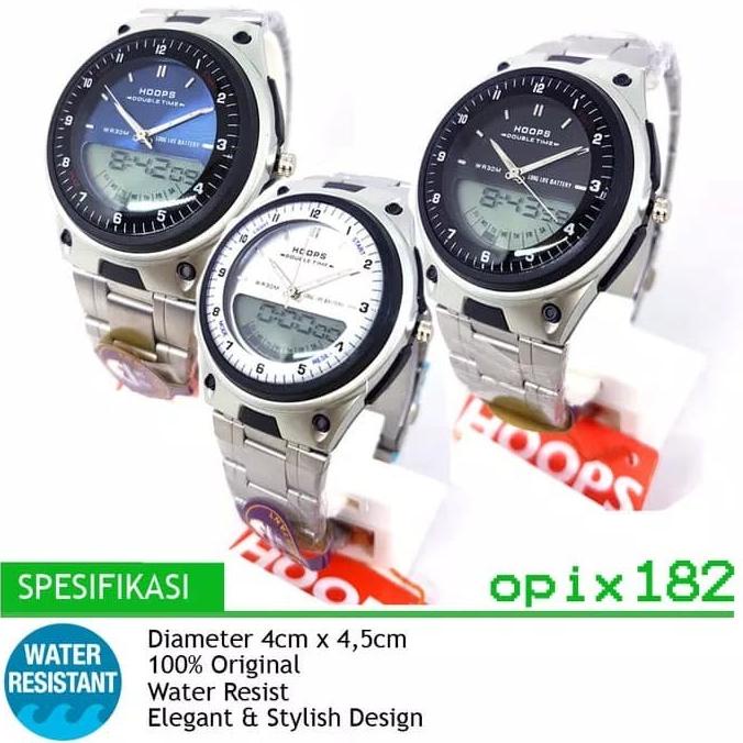 Jam Tangan Hoops Original Dual Time