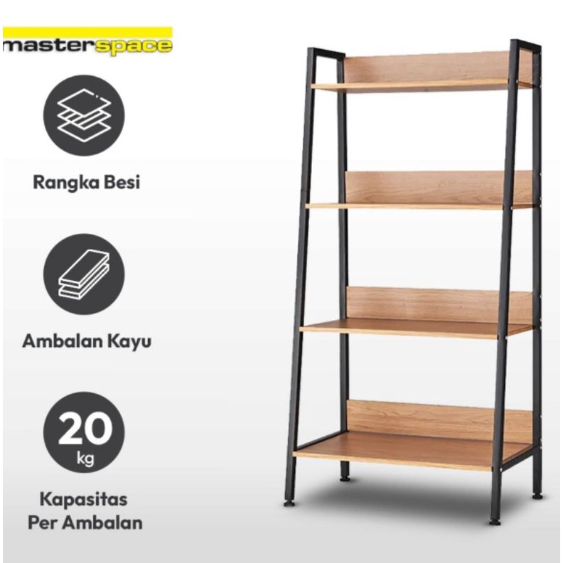 Rak Kayu 4 susun serbaguna Merek Stora Ace Krisbow