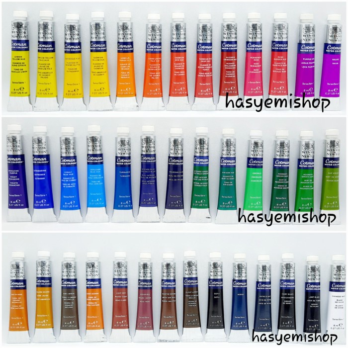 

Terlaris Cotman Water Colour Tube 8Ml Winsor & Newton