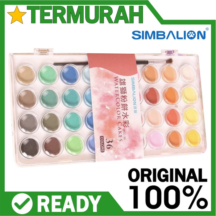 

Terlaris Simbalion Watercolor Cake 36 Warna Cat Air Watercolour Sakura Koi