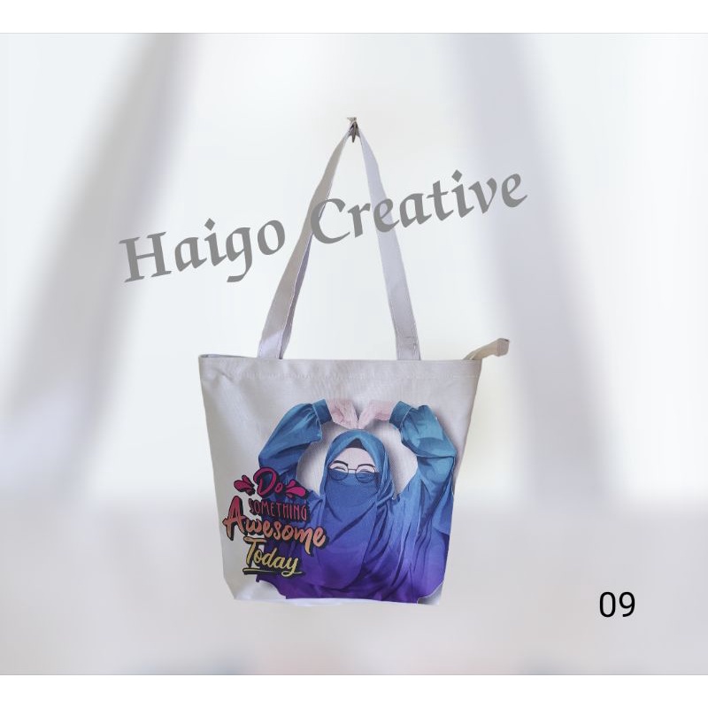 TOTEBAG HIJABERS - WANITA MURAH MERIAH bahan Dinir 300D