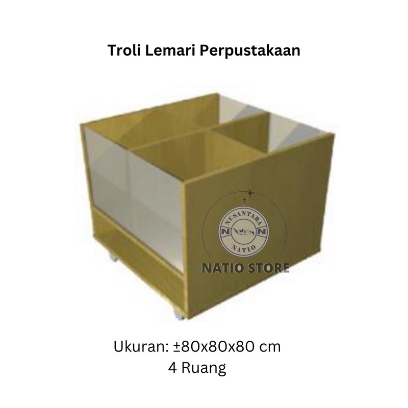 

Troli Lemari Perpustakaan 4 Ruang