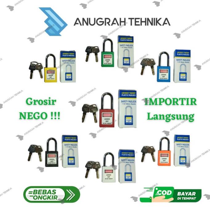 Gembok safety loto safety padlock LOTO