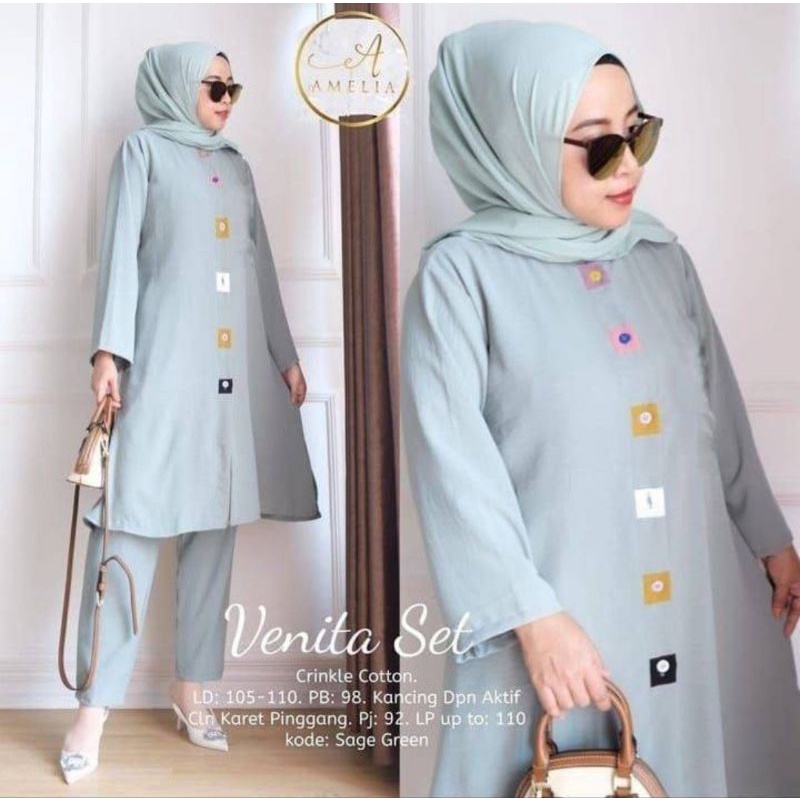 POLKA ONE SET / ONE SET RAYON / ONE SET PAJAMAS / STELAN WANITA