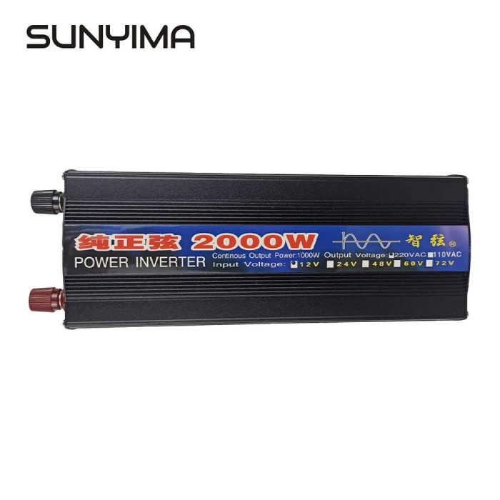 Pure Sine Wave Car Power Inverter DC to AC 2000W