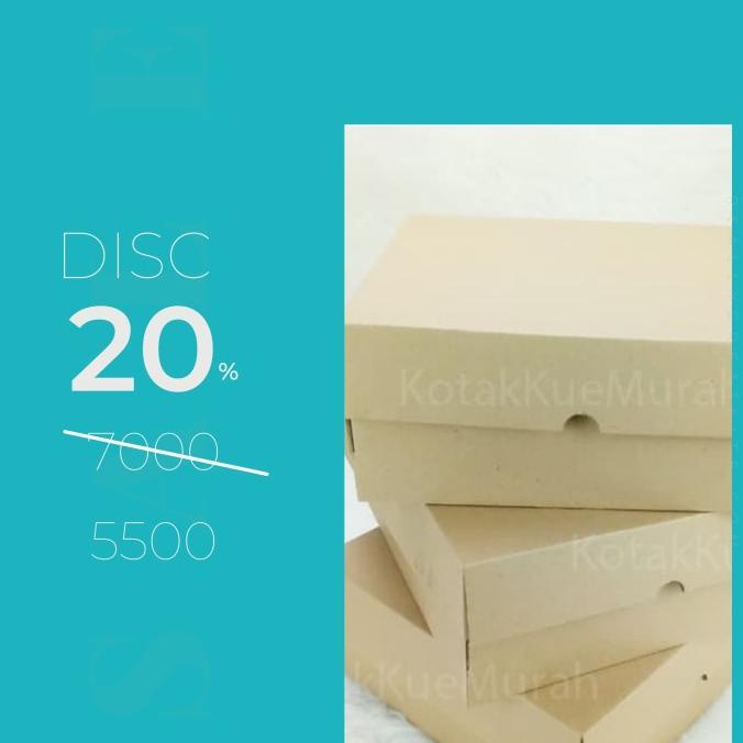 

salle Kotak / Dus / Kardus / Box Cake, Lapis Legit 25 X 25 x 10 Cm BCP001