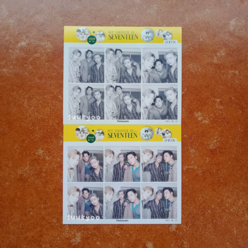 [ READ DESC ] Photomatic Dicon 2021 Wonwoo Mingyu Jun SEVENTEEN