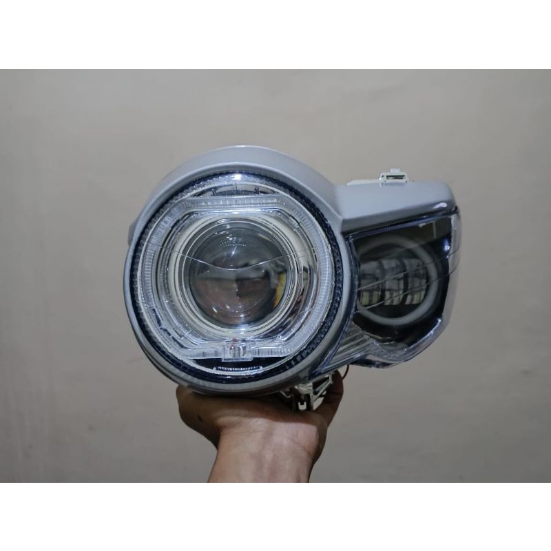lampu biled lampu tiger pece set lampu biled AES F1 70 Watt 3 inch set daymaker mini 3 mata lampu ti