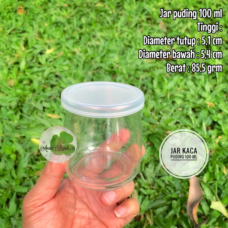 Toples Jar Kaca Puding 100 ml