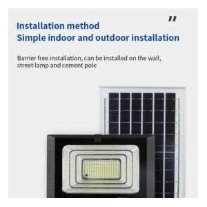 OOBEST Lampu LED Solar Panel Outdoor Light IP67 Cool White 65W 3000mAh B144