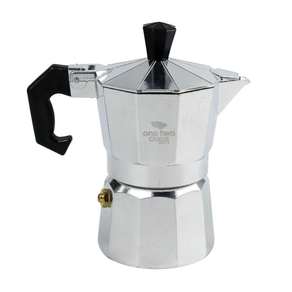 One Two Cups Espresso Coffee Maker Moka Pot Teko Filter - JF112