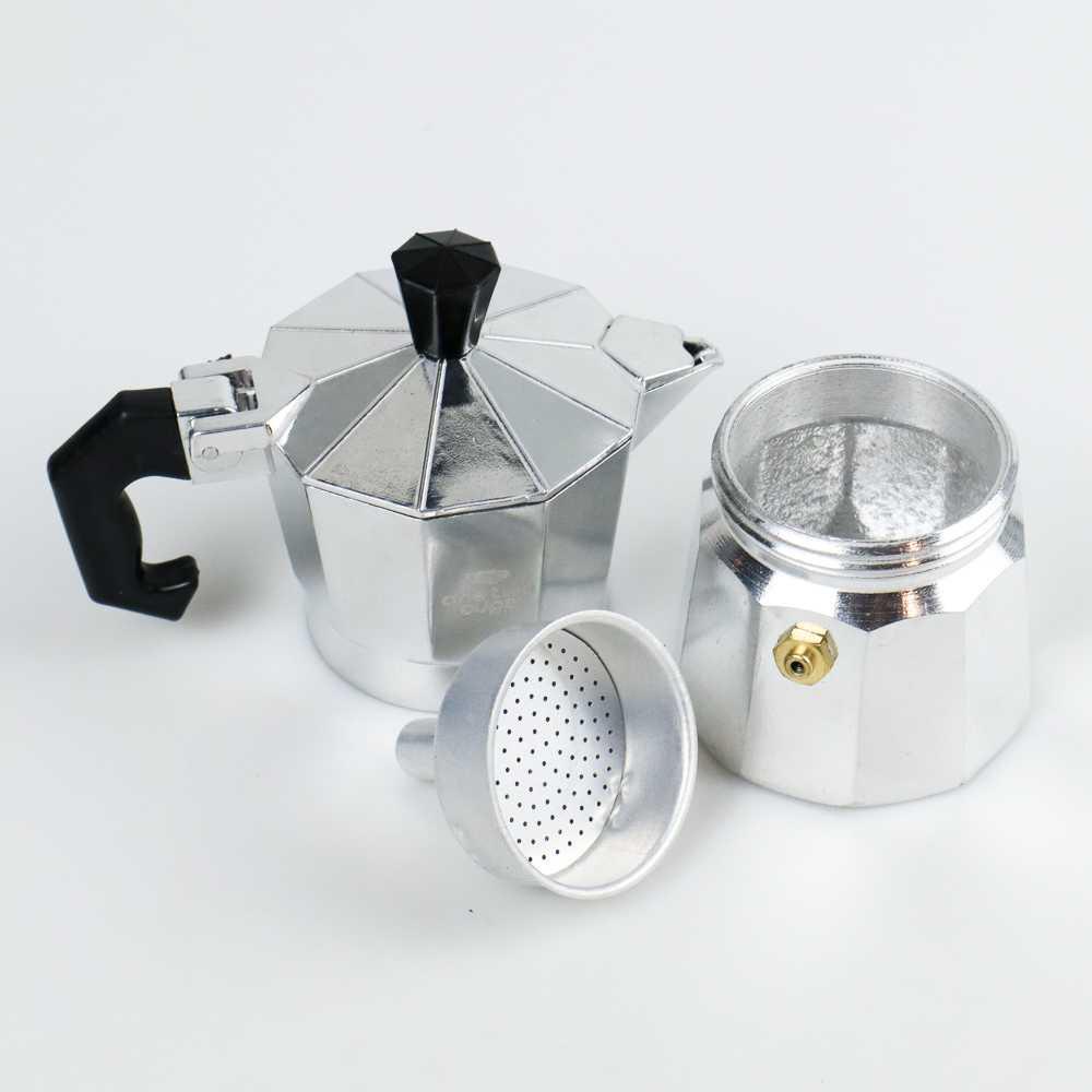 One Two Cups Espresso Coffee Maker Moka Pot Teko Filter - JF112