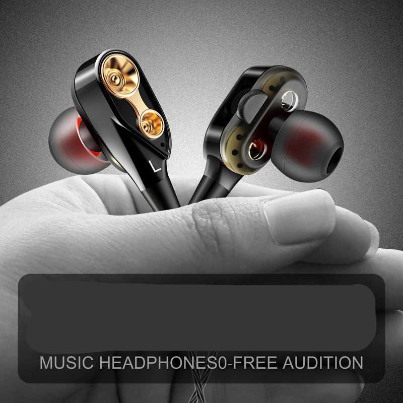 QKZ Dual Driver Earphone HiFi Dengan Mic KZ-CK8