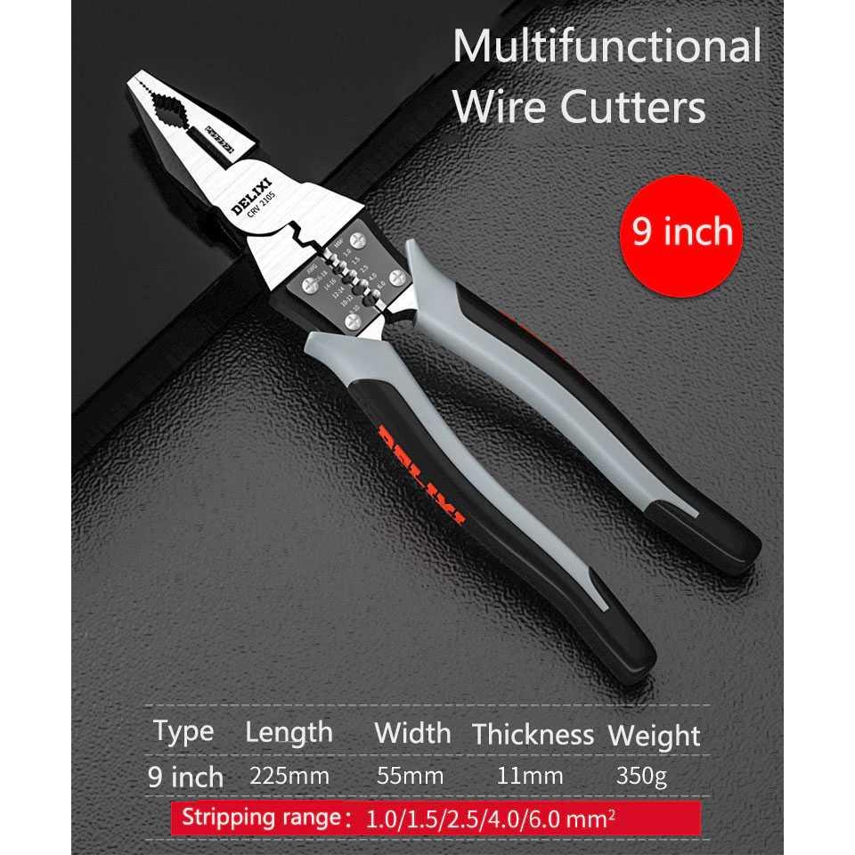 DELIXI Tang Pemotong Kawat CRV Multifungsi Wire Cutter 9 inch 2105 Pen Cutter Pen Cutter Kaca Mini Aesthetic Kaca Mini Aesthetic Perkakas Tukang Kayu Perkakas Tukang Kayu Stiker Cute Stiker Cute Alat Tangan Alat Tangan Stiker Cutting Motor Stiker Cutting