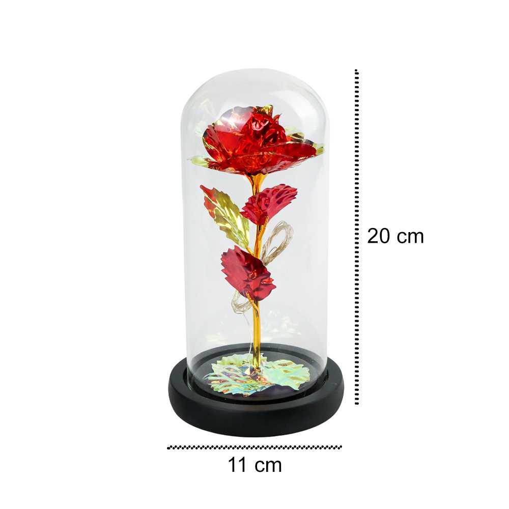 TaffLED Bunga Mawar Lampu LED Dekorasi Black Illumination Rose - AC03