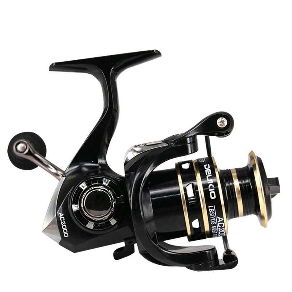 DEUKIO AC2000 Reel Pancing Spinning Fishing Reel 5.2:1 Gear Ratio Pancing Reel Power Handle Ril Pancing Reel Pancing Power Handle Pancing Casting Rell Pancing Power Handle Casting Reel Pancing Mini Reel Casting Reel Baitcasting Real Pancing Power Handle