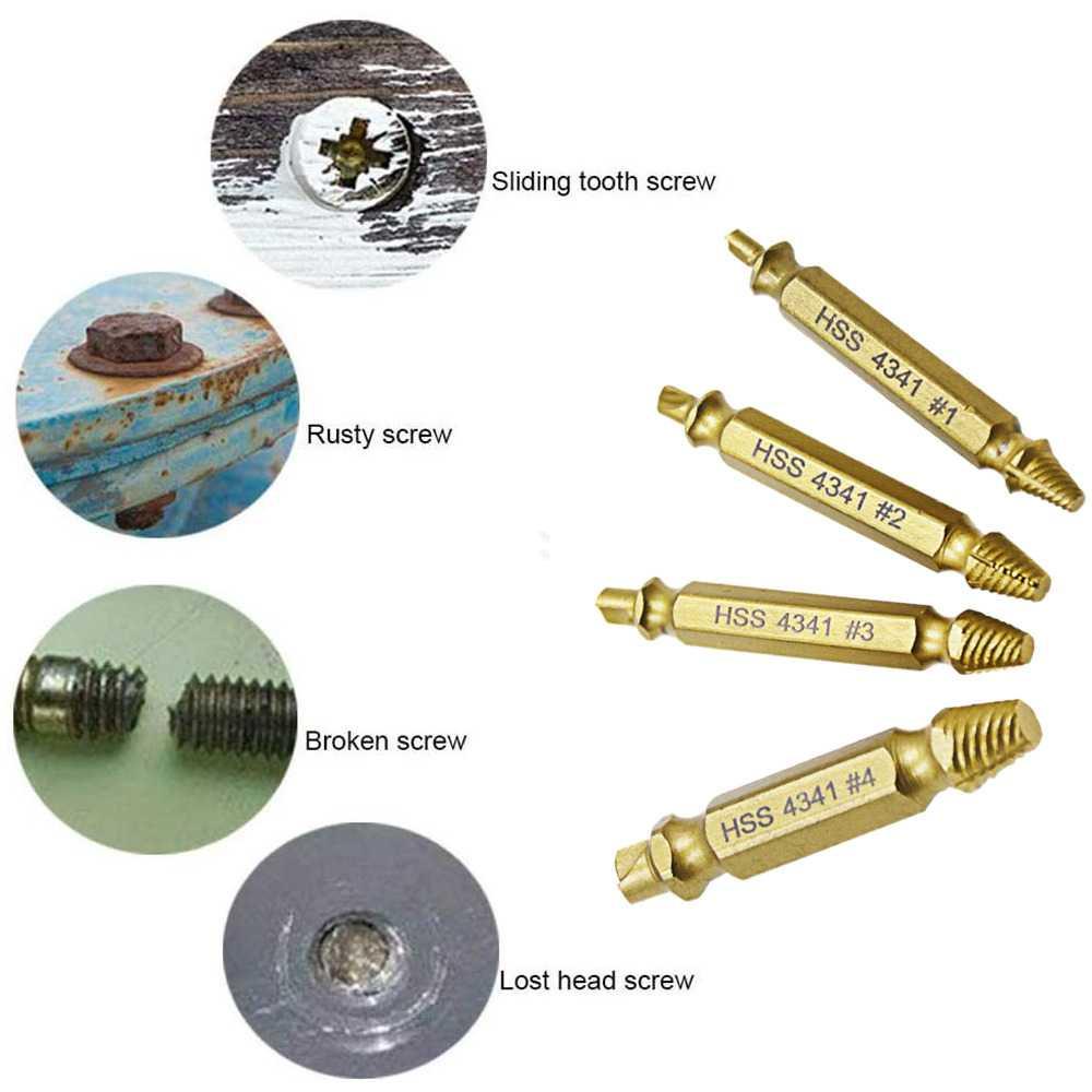 DIZAINLIFE Set Mata Bor Extractor Broken Screw Remover 5 PCS - TL105 Mata Bor Bor Mini Mata Bor Besi Mata Bor Kayu Mata Bor Beton Mata Bor Set Mata Bor Tuner Bor Beton Bor Tuner Tuner Mata Bor Pagoda Mata Bor Nachi Mata Bor Mini Kepala Bor Mini