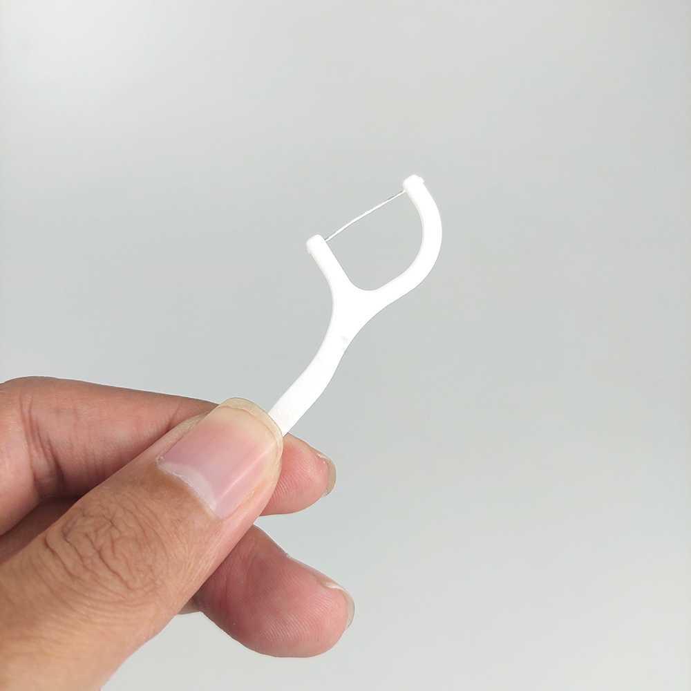 TaffOmicron Dental Floss Benang Gigi Toothpicks 50 PCS - LMT-558