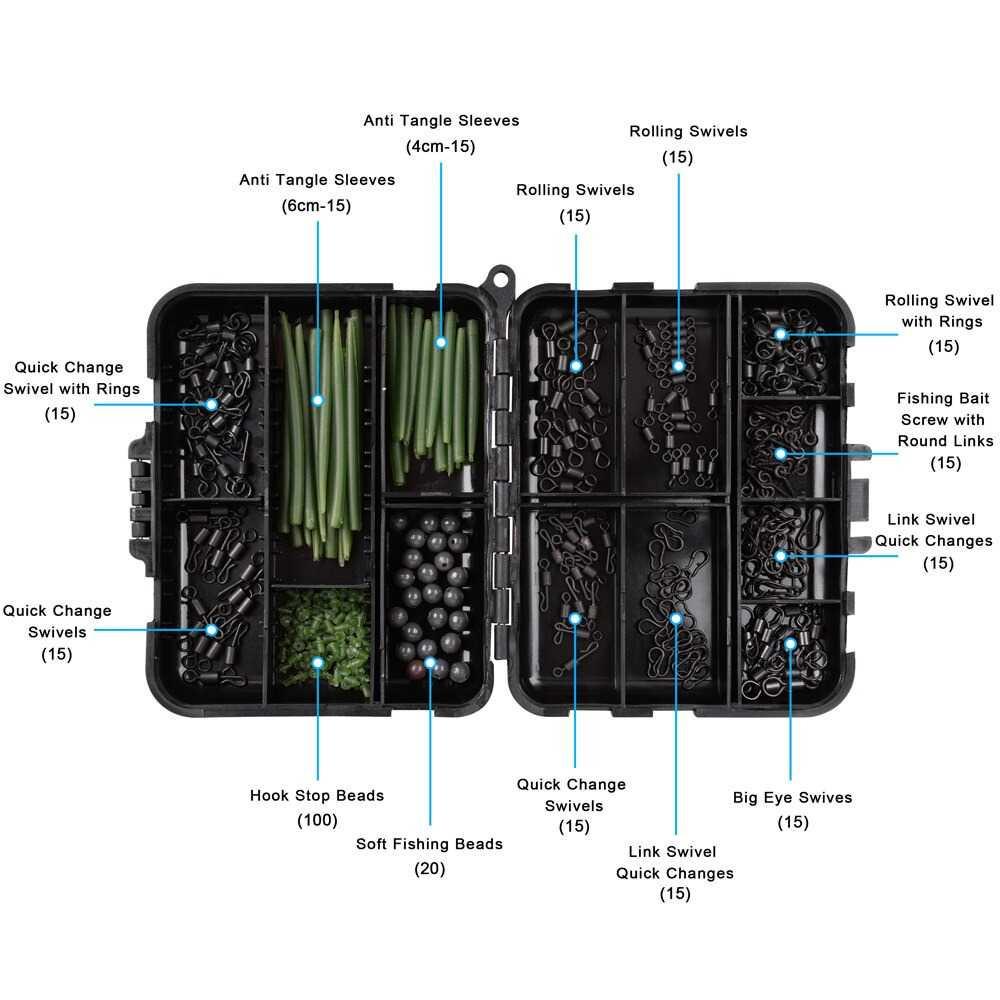 Shaddock Konektor Umpan Kail Pancing Set Carp Tackle Kit 300PCS JYJ06 Pancing Kail Pancing Pancingan Pancing Belut Kail Pancing Set Pancing Ikan Mata Pancing Kail Pancing Set Pancing Set Lengkap Alat Pancing Lengkap Pancing 1 Set Kail Belut Pancing Belut