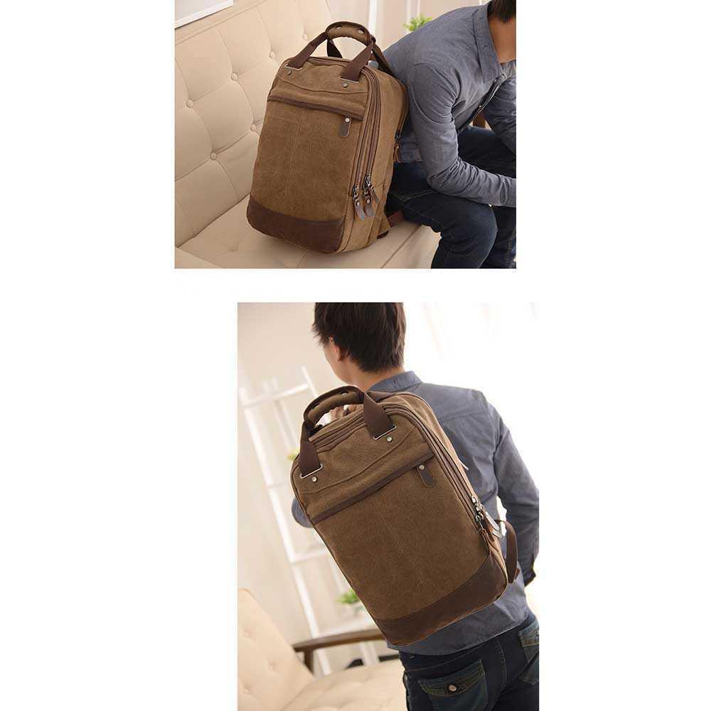 Tas Ransel Pria Bahan Canvas 986