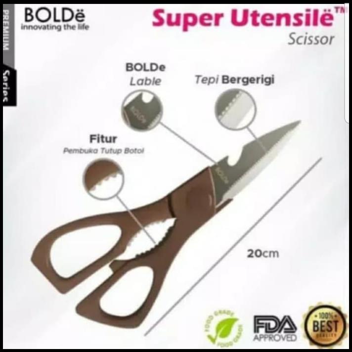 TERMURAH GUNTING DAPUR BOLDE SUPER UTENSILE SCISSOR /GUNTING SERBAGUNA 