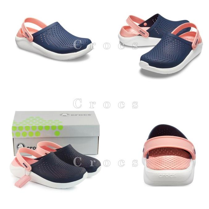 Promo Crocs [Original] Literide Clog Sepatu Sandal Pria dan Wanita - Navy