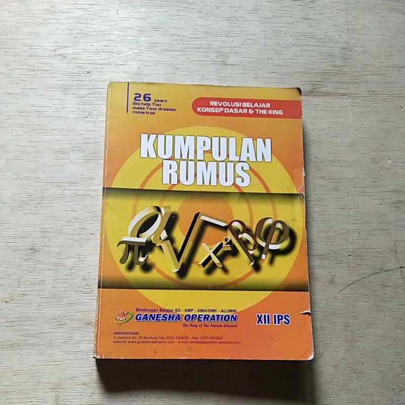 Original Buku Revolusi Belajar Konsep Dasar & The King KUMPULAN RUMUS XII IPS